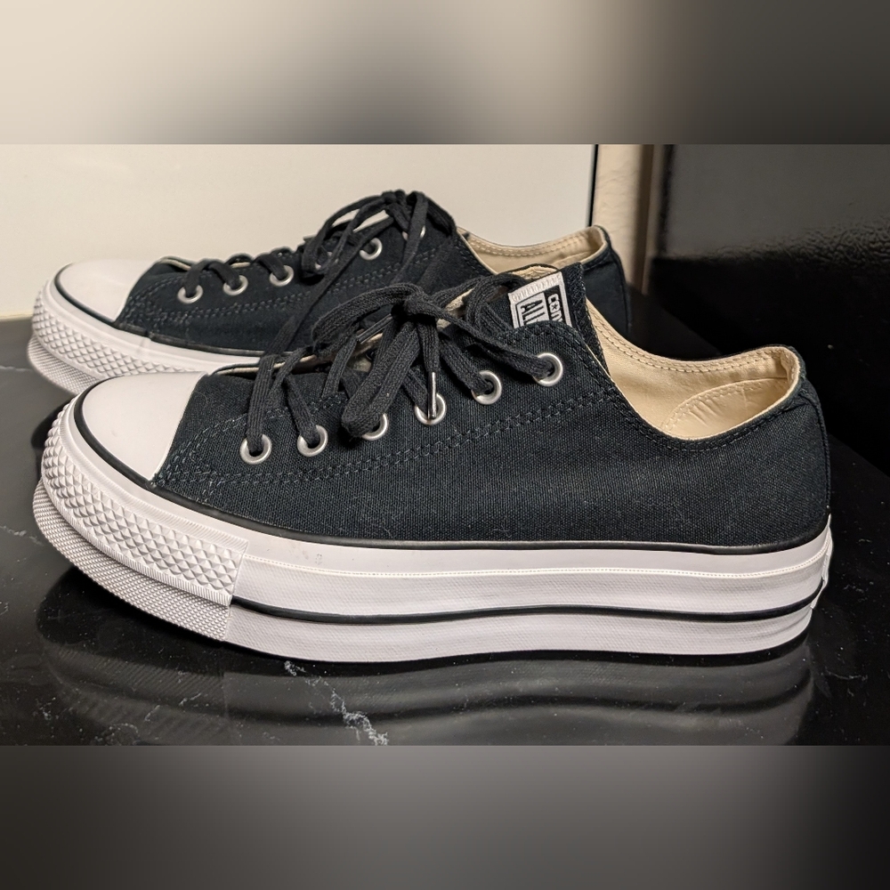 Converse Chuck Taylor All Star Lift OX Low Top Sneakers Size 10 Used Exc - Picture 6 of 11